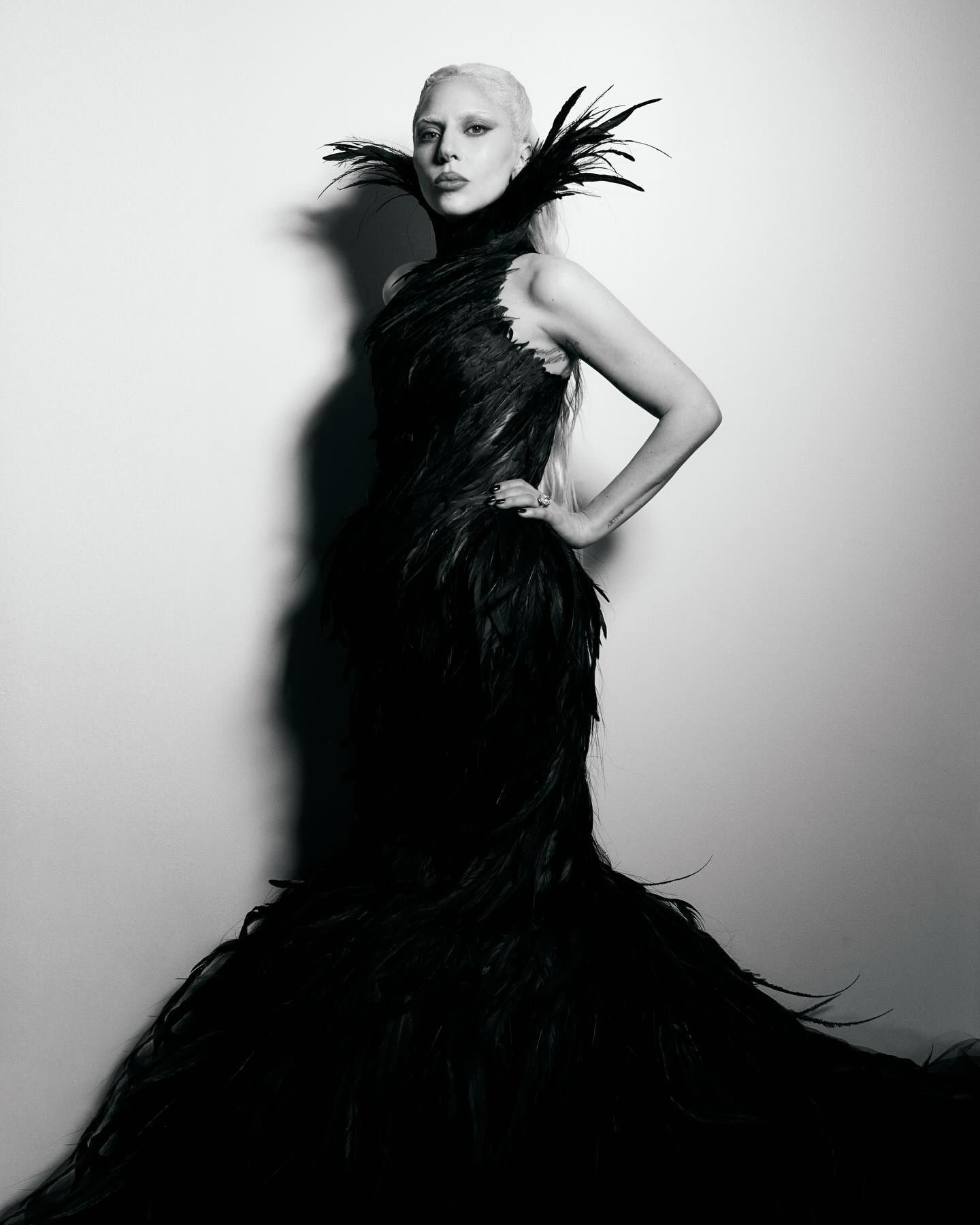 Lady Gaga embraced the brand's theatrical aesthetic at the 2026 Grammy Awards in a dramatic black feathered mermaid gown, proving Matières Fécales was made for pop's biggest icon.