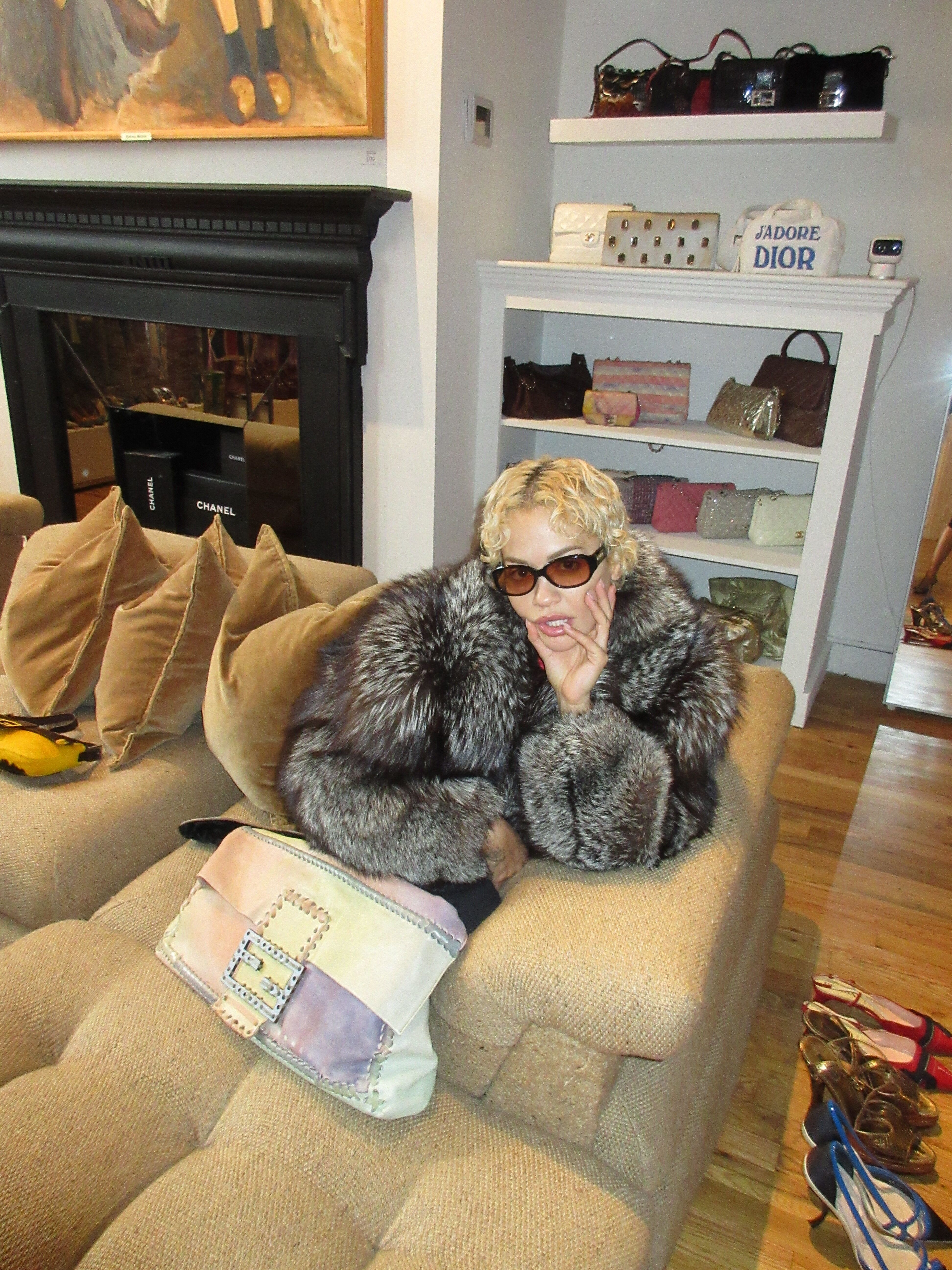 Rita Ora at the Into Archive showroom in NYC