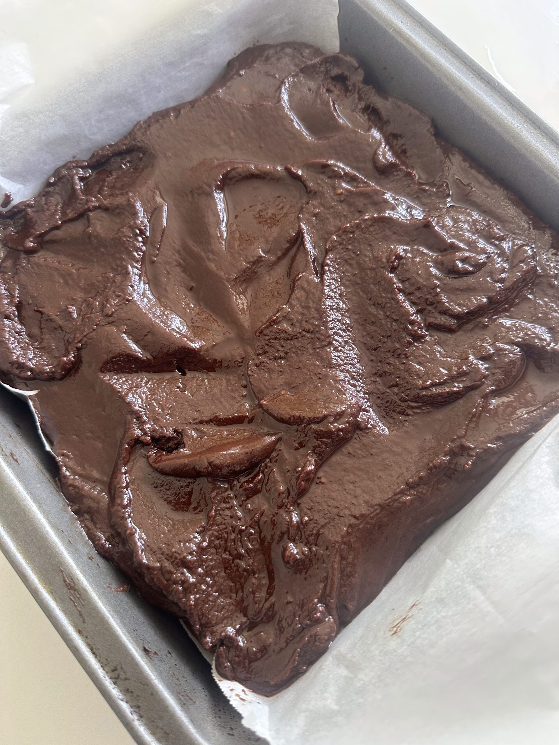 Cooled Guinness brownies cut into neat squares