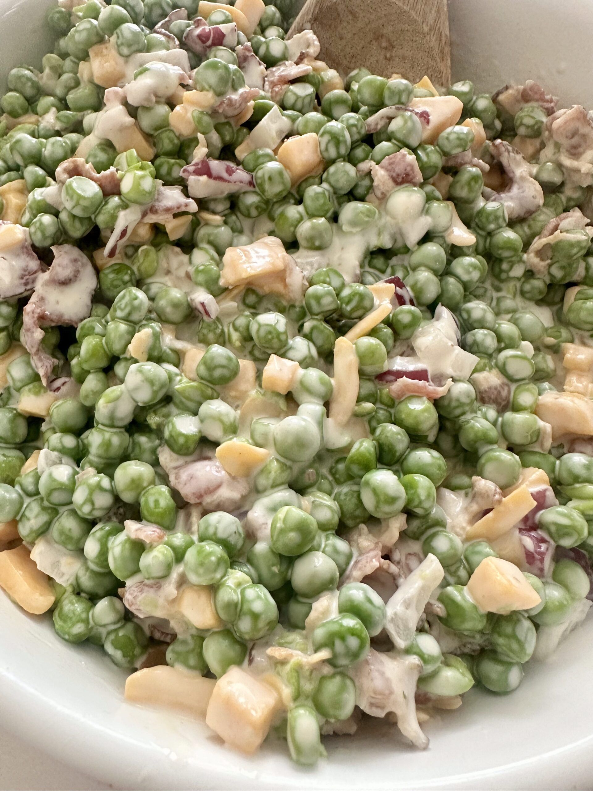 Southern pea salad ready for a spring gathering