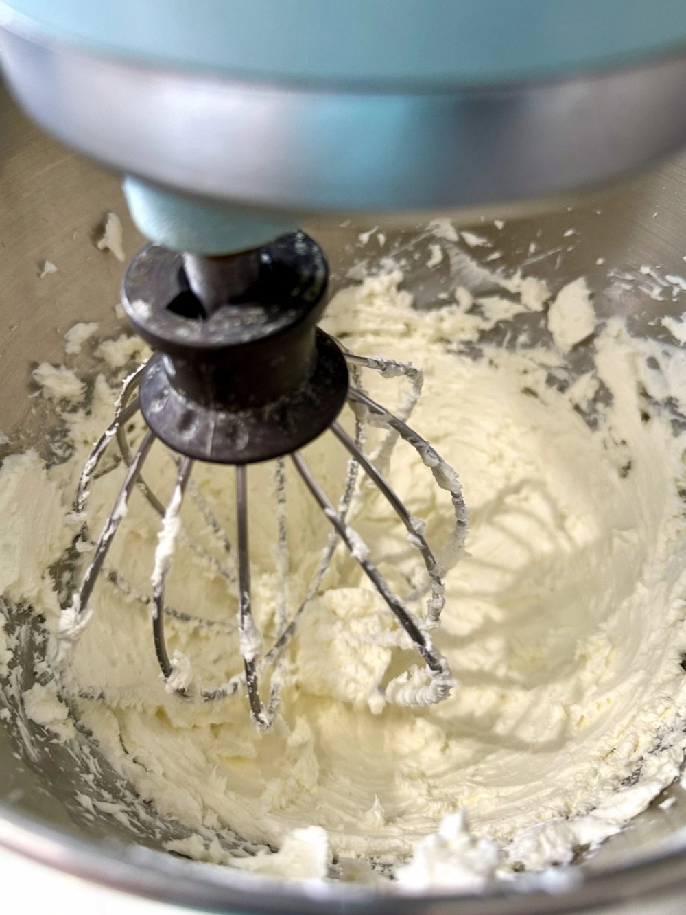 Softened cream cheese beaten until smooth