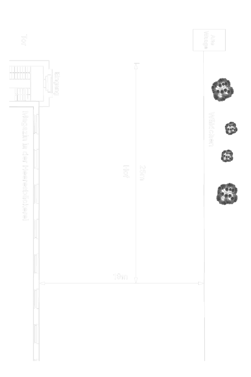 Location mieten Berlin: Grundriss Courtyard (dunkel)