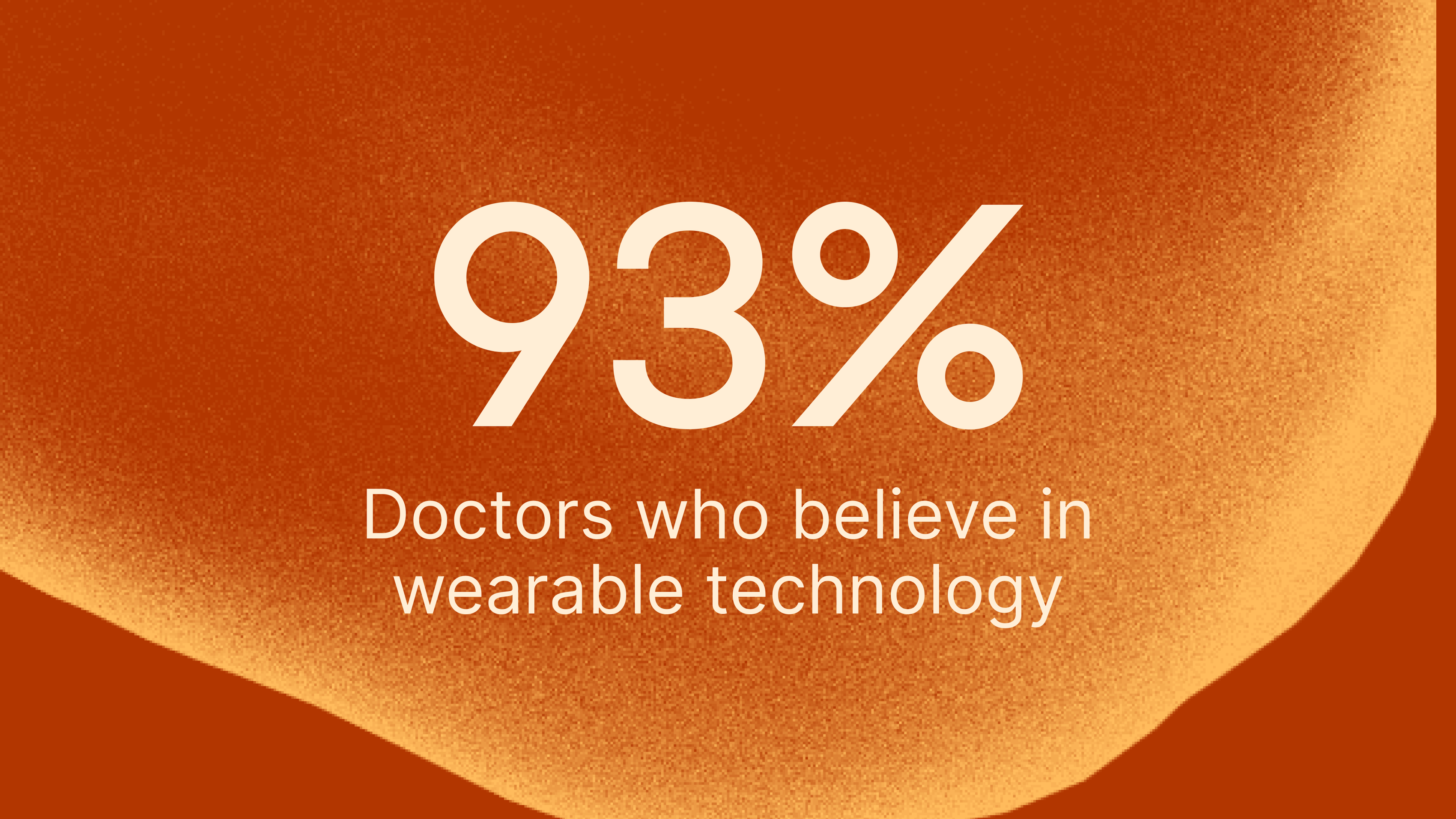"93% - Doctors who believe in wearable technology"