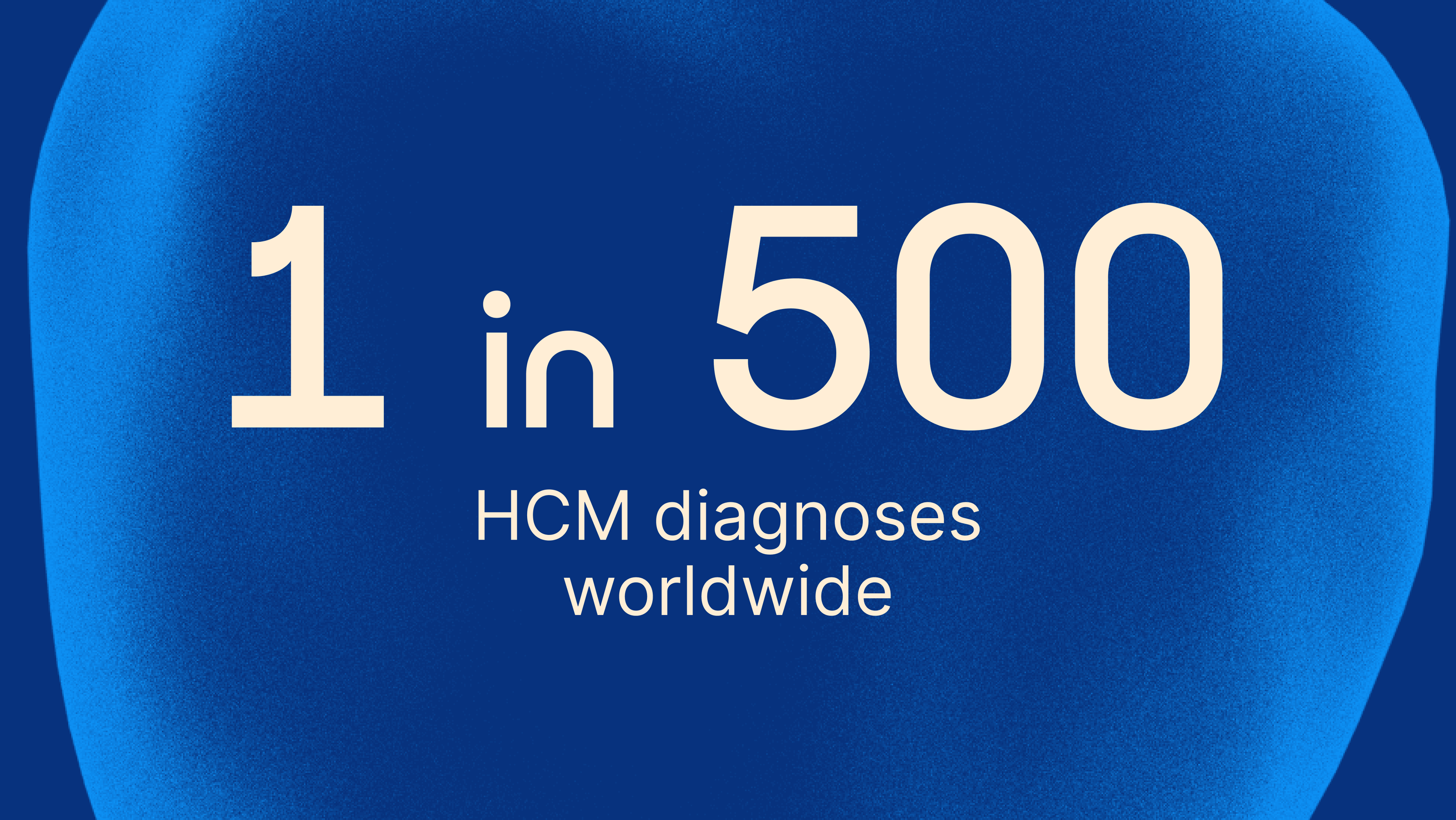 "1 in 500 HCM diagnoses worldwide"