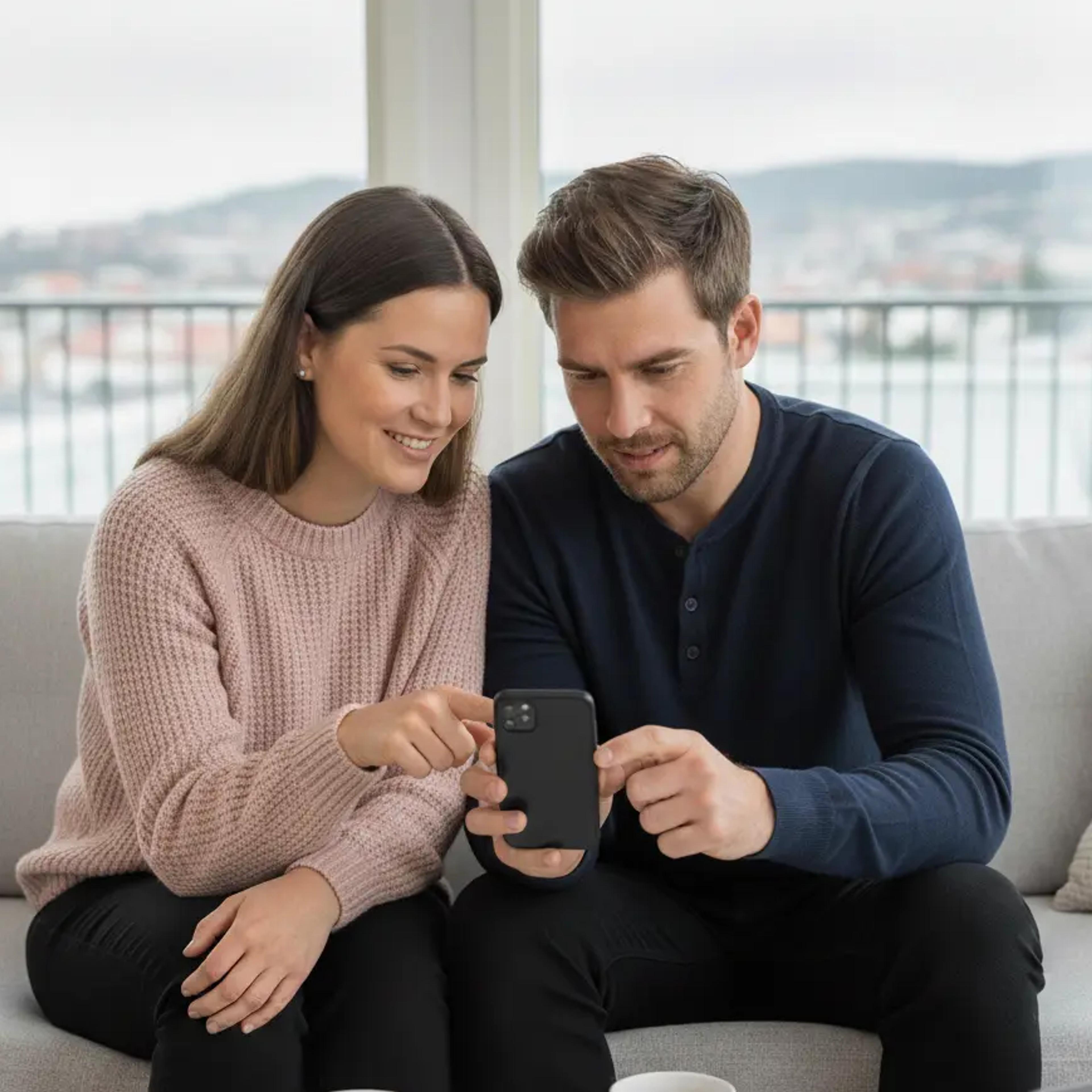 Par planlegger boligkjøp med 10 prosent egenkapital.