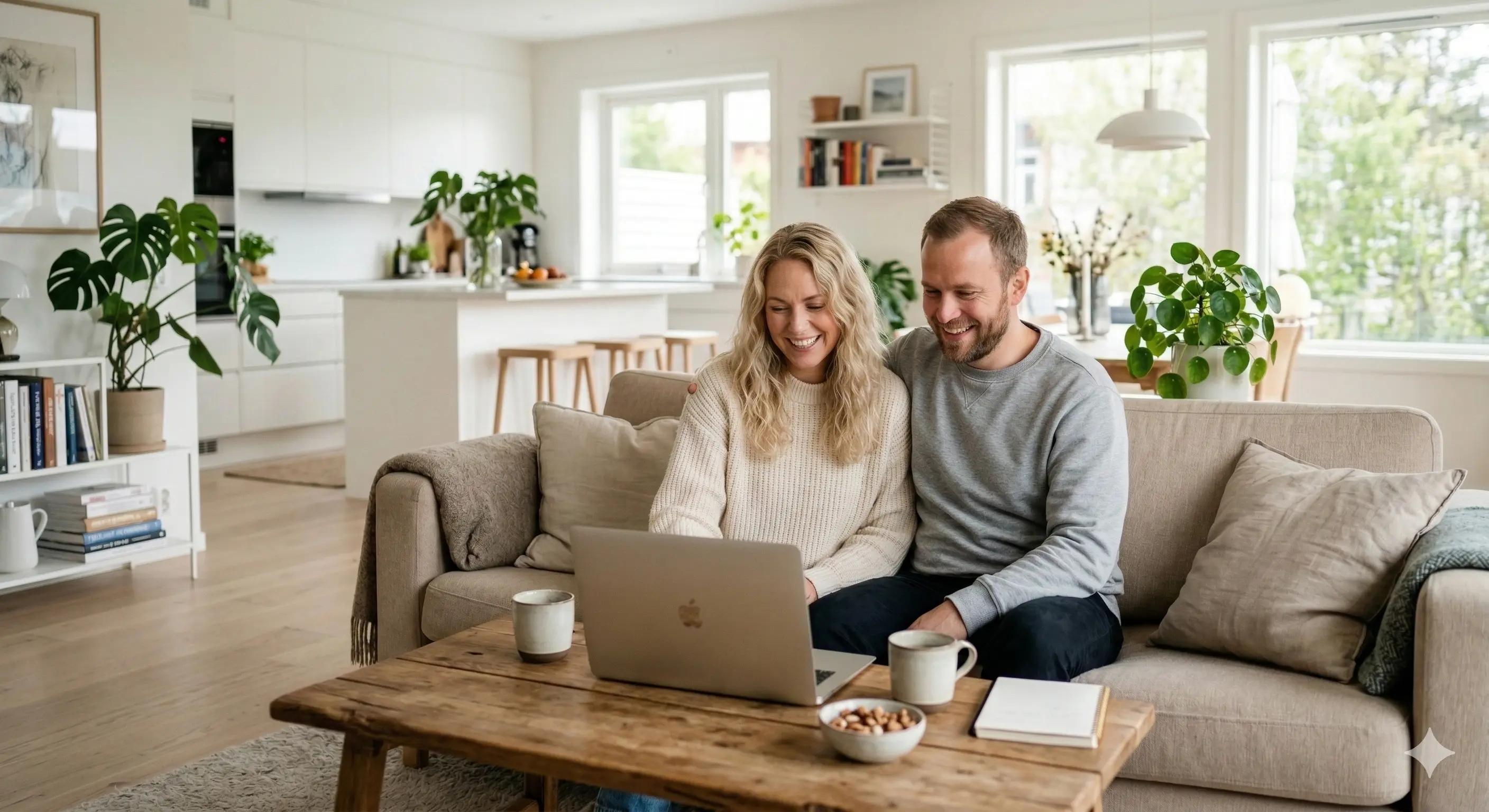 Par som selger bolig selv via Propr på mac