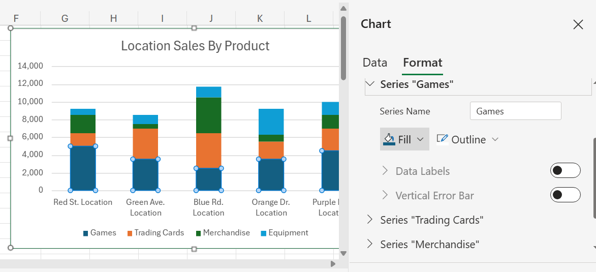 Stacked Bar Chart in Excel