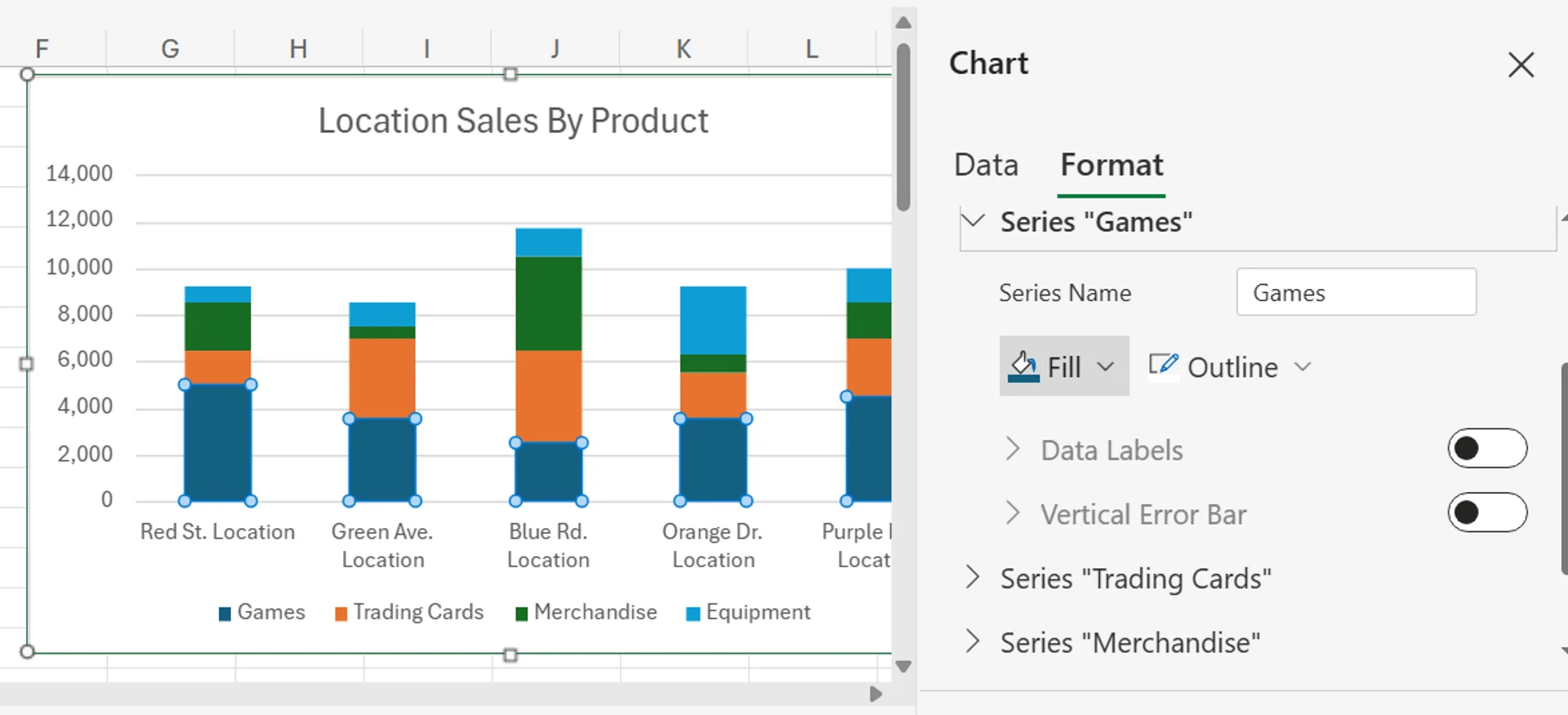 Stacked Bar Chart in Excel