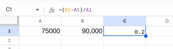 How to Calculate % Change in Excel