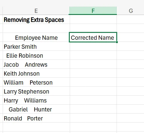 Data Cleaning in Excel