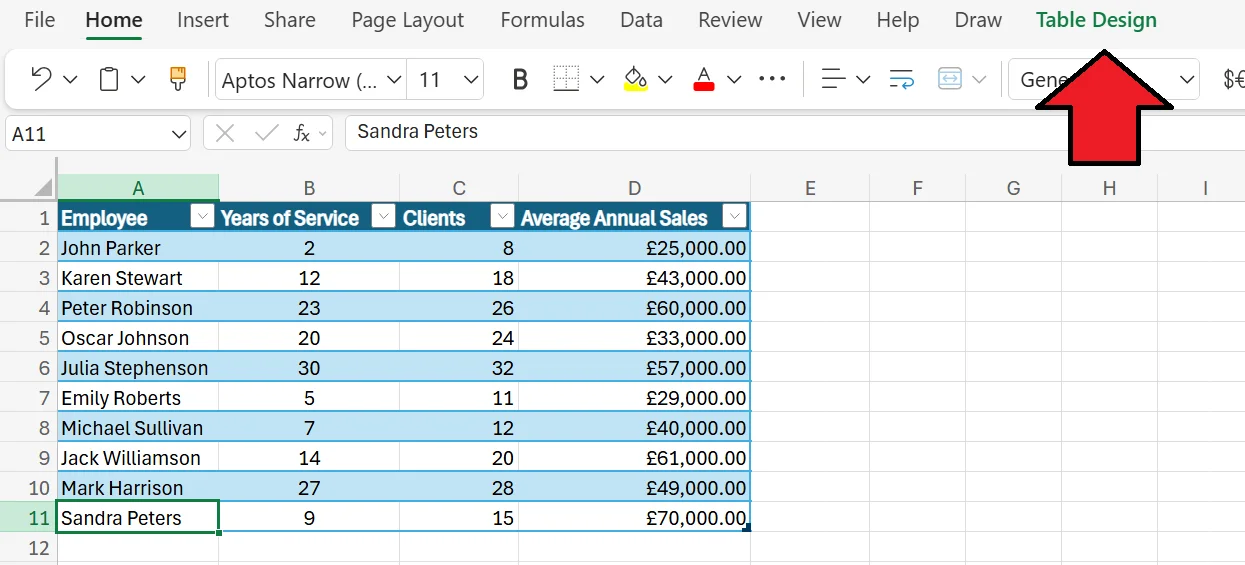 How to Remove Table Format in Excel