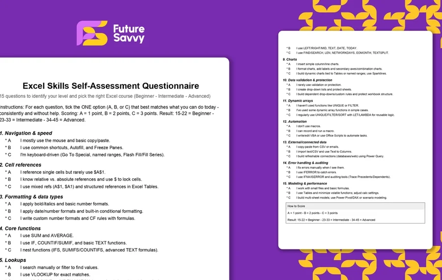 excel_skills_assessment_questionnaire