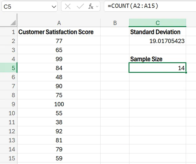 How to Calculate Standard Error in Ecfel?
