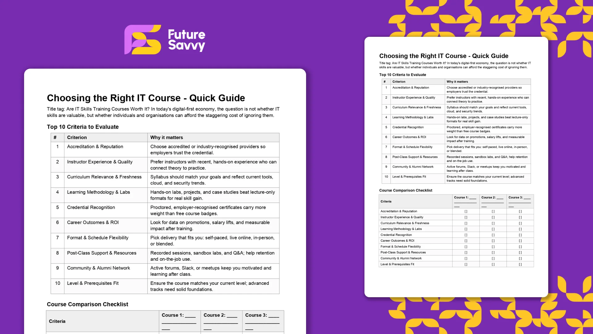 Choosing the Right IT Course - Quick Guide