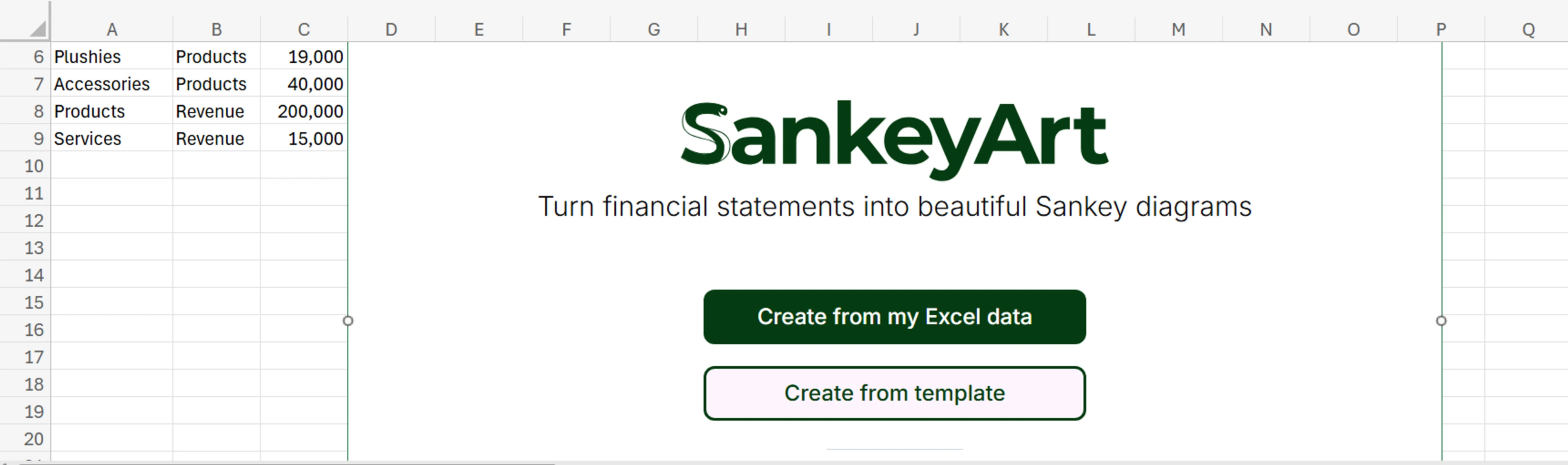 How to Implement Sankey in Excel