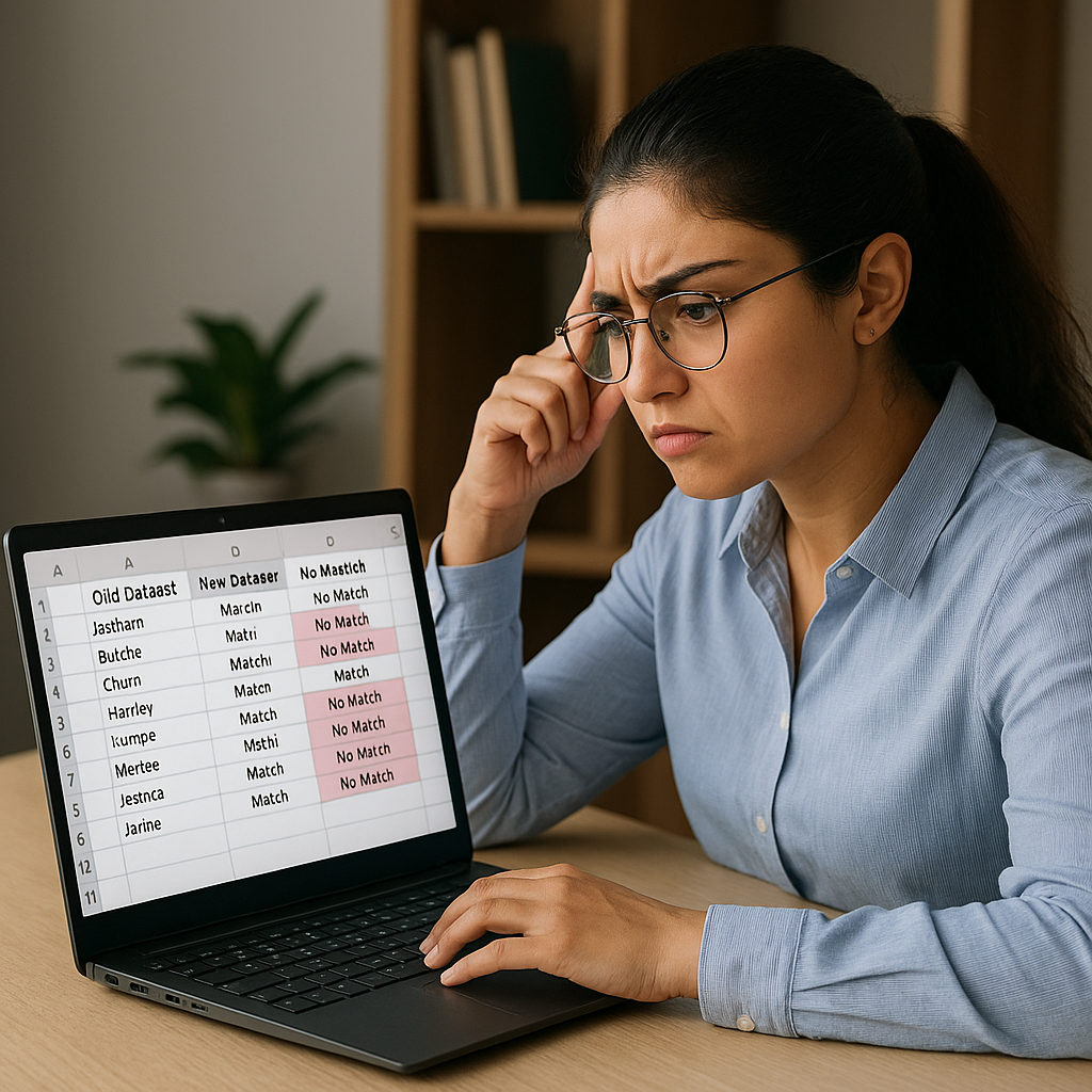 How to Compare Two Columns in Excel