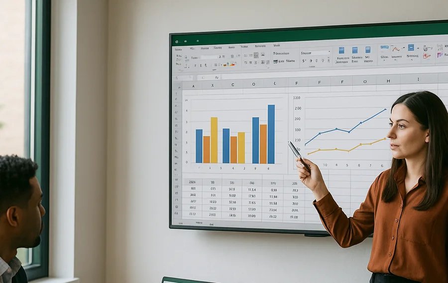 Calculate Variance Using Excel