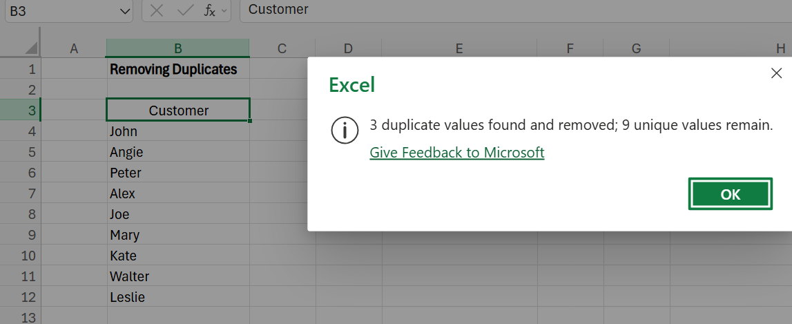 Data Cleaning in Excel