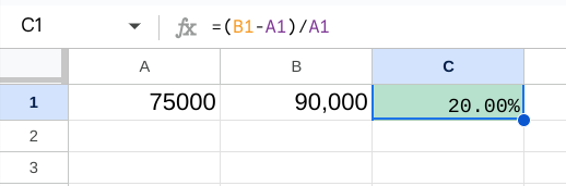 How to Calculate % Change in Excel
