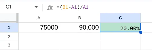 How to Calculate % Change in Excel