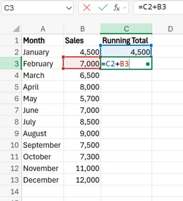 How to Calculate Running Totals in Excel (3 Easy Methods)