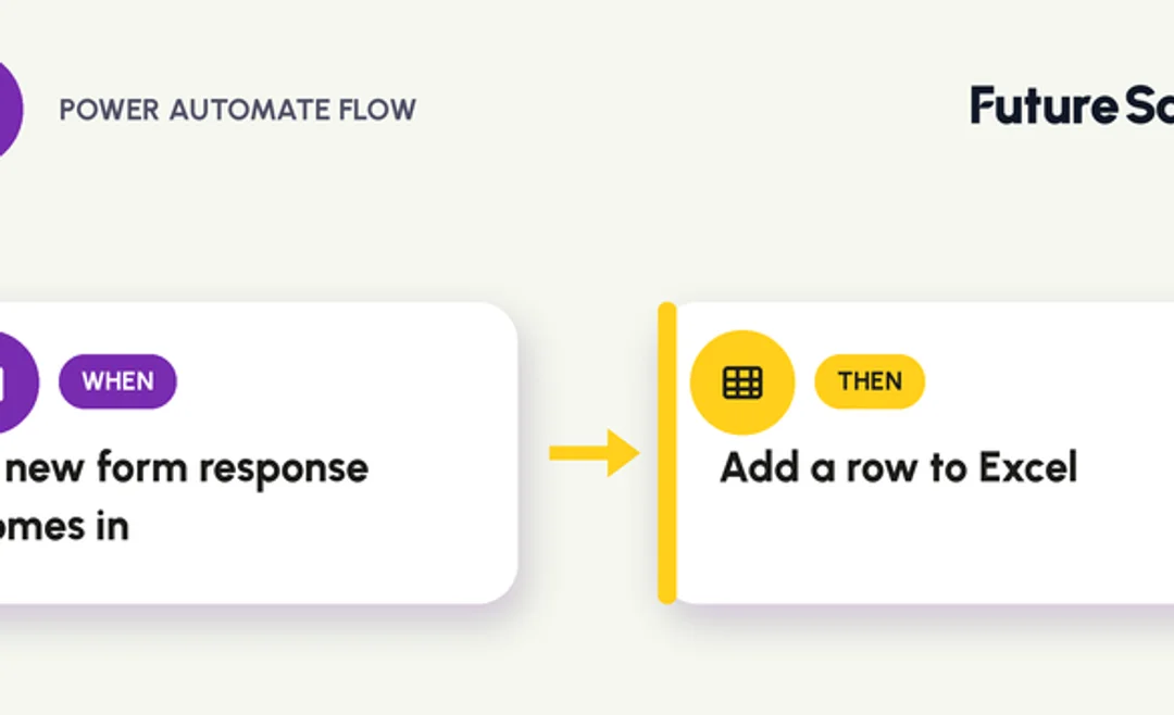 Power Automate flow: a new form response logs itself as a row in Excel