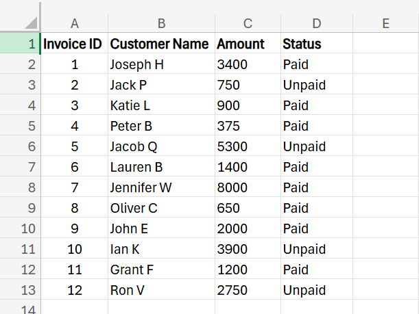 Conditional Formatting Excel