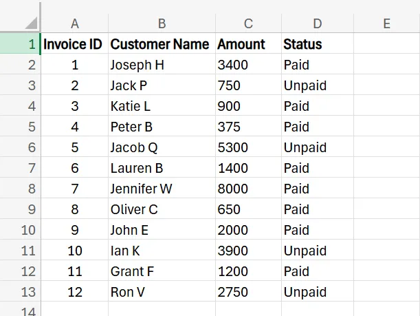 Conditional Formatting Excel