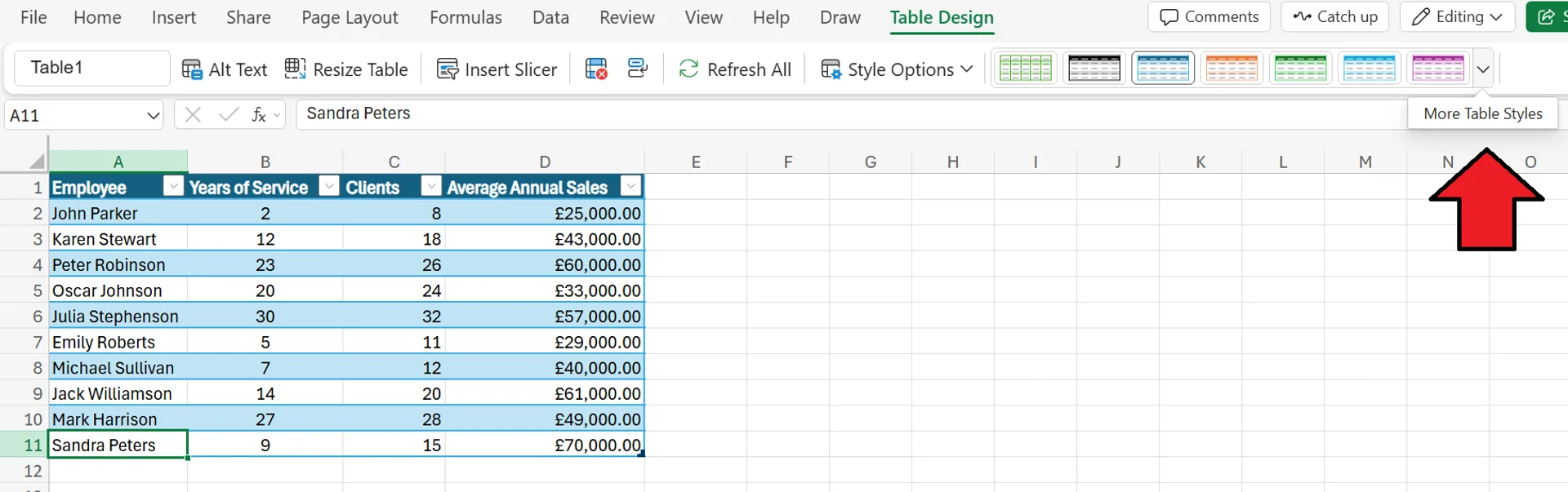 How to Remove Table Format in Excel