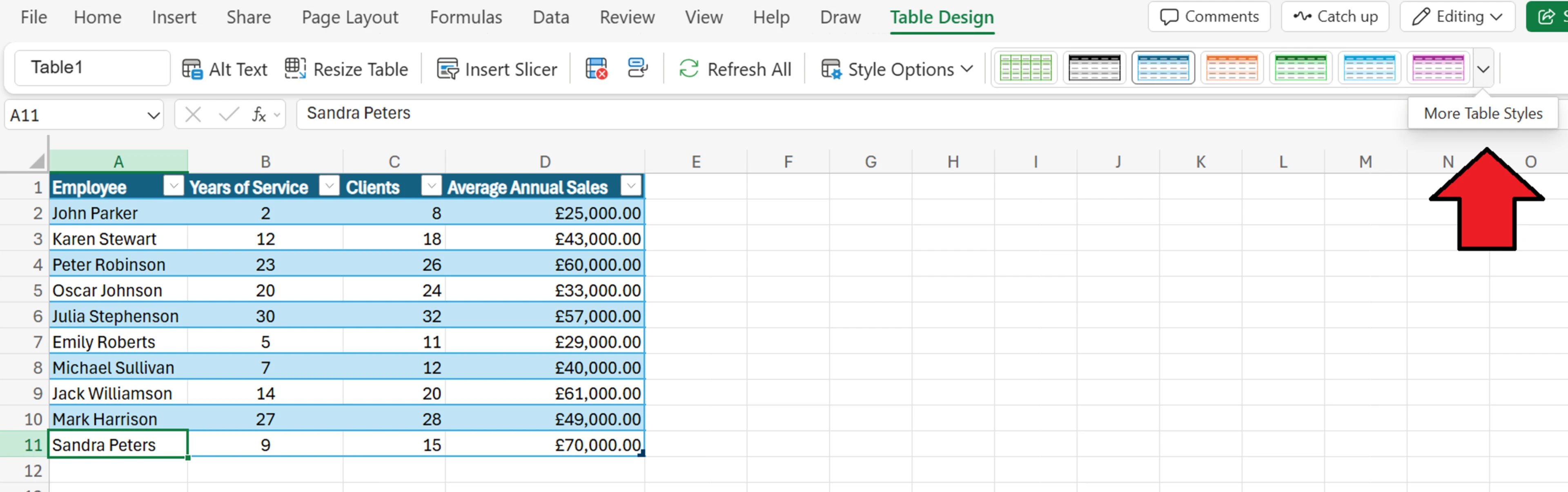 How to Remove Table Format in Excel
