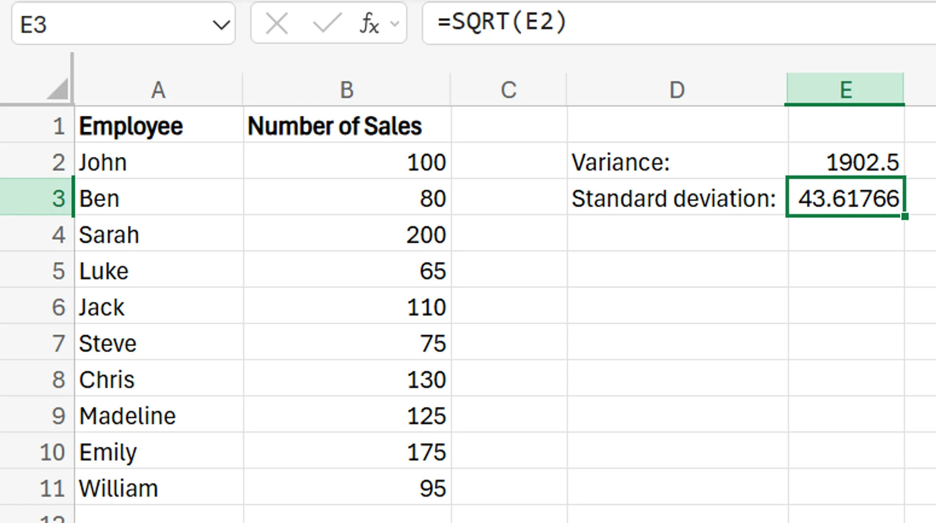 calculating_variance_exel_standard_deviation