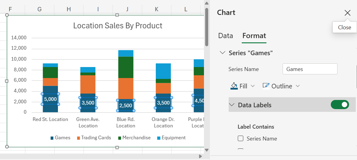 Stacked Bar Chart in Excel