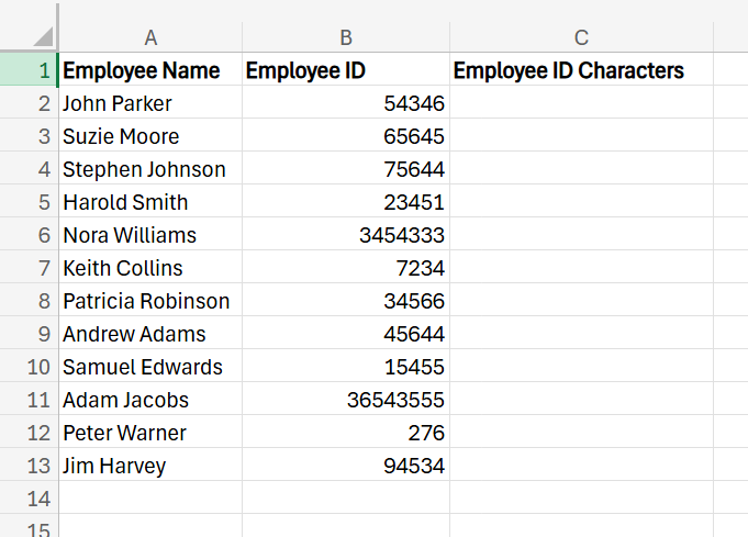 How to Use the Len Command in Excel