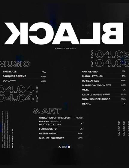 MATTE Black 2019 Event Poster