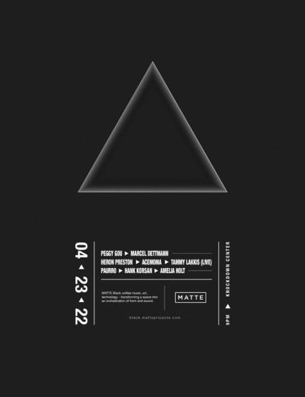 MATTE Black 2022 Event Poster