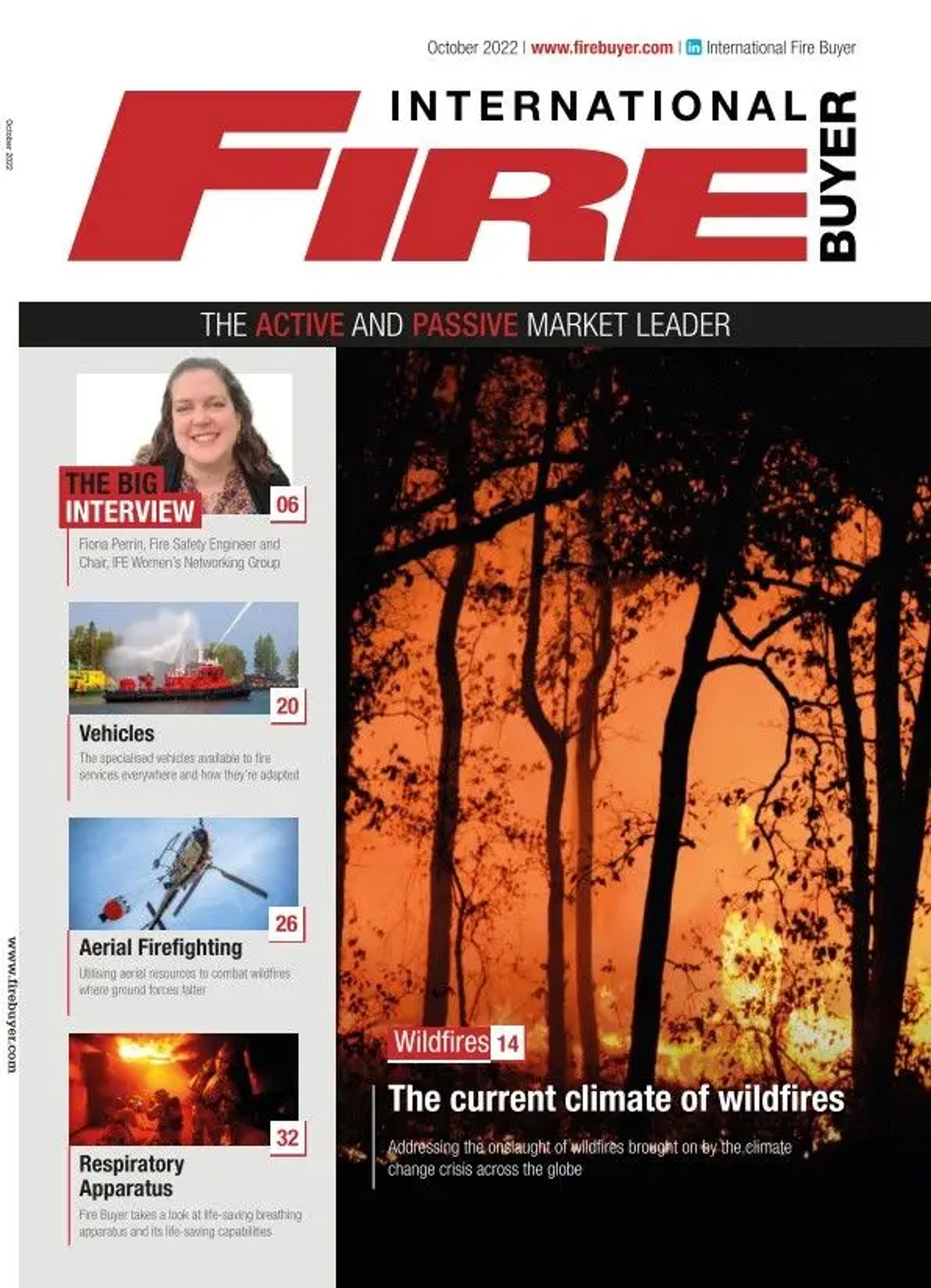 International Fire Buyer magazine cover.