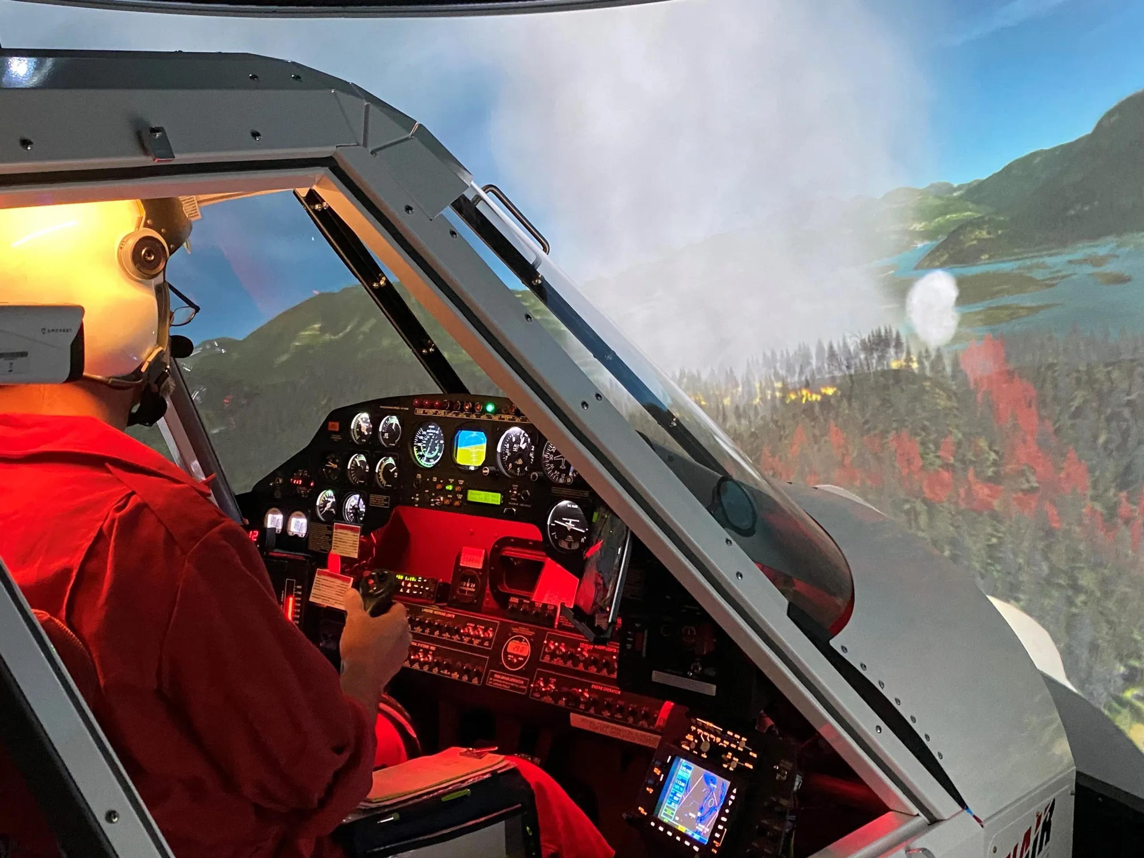 Multi-Group Simulators Certified for Aerial Firefighting