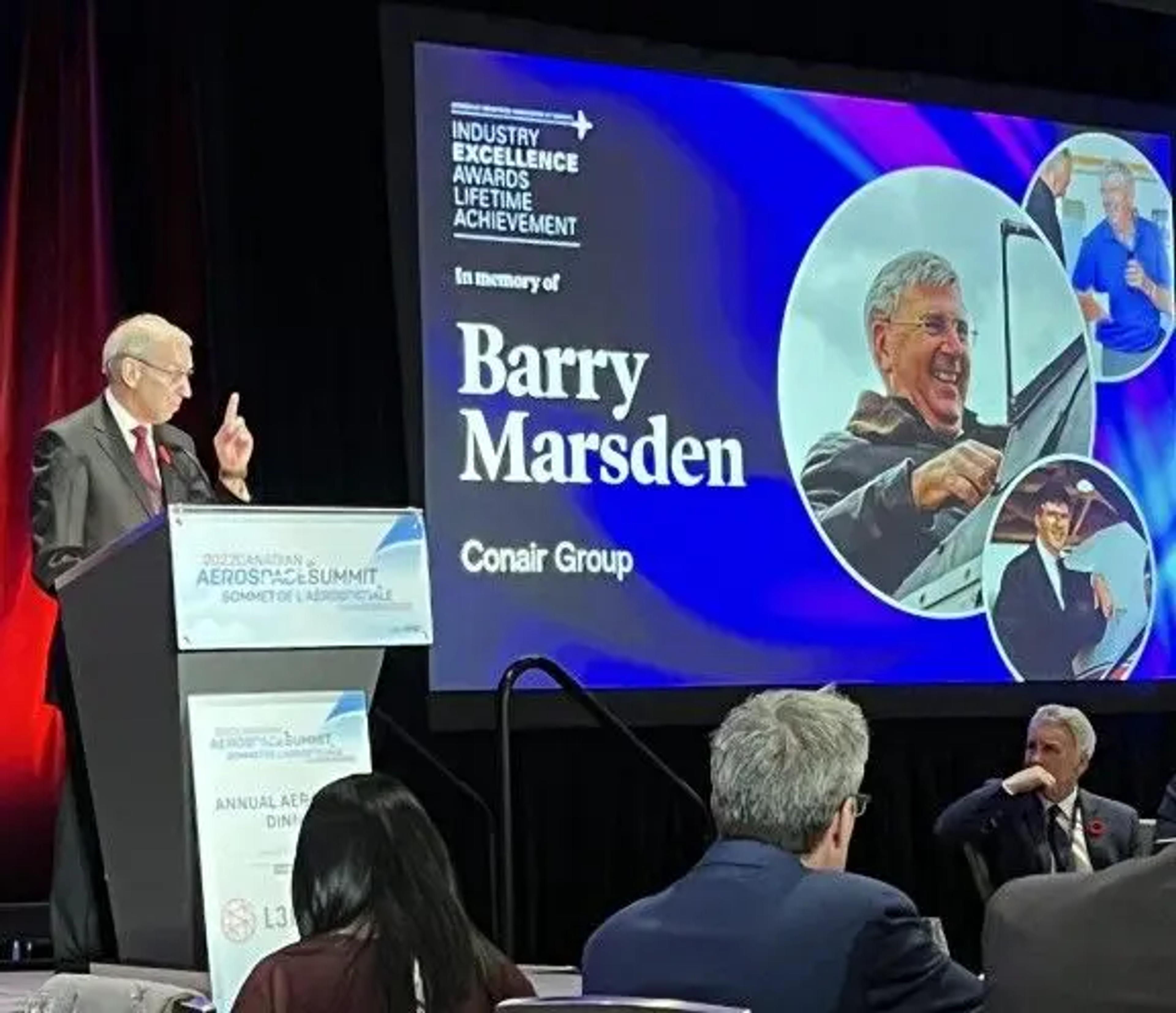 AIAC Lifetime Achievement Award: Barry Marsden