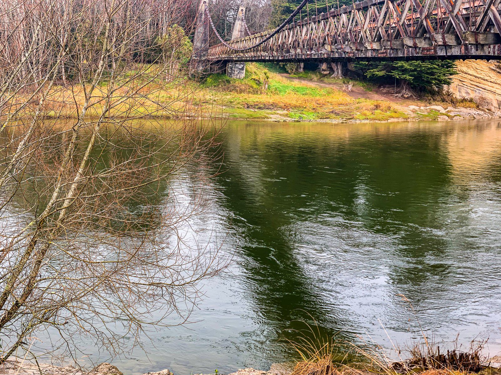 Clifden Bridge, Waiau River and Caves