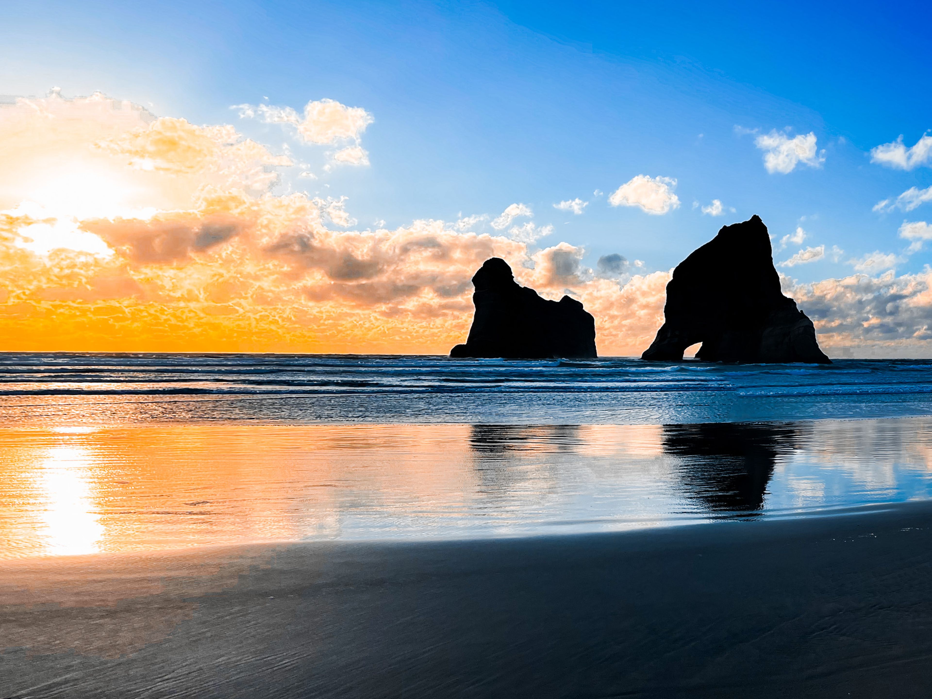 Wharariki Beach