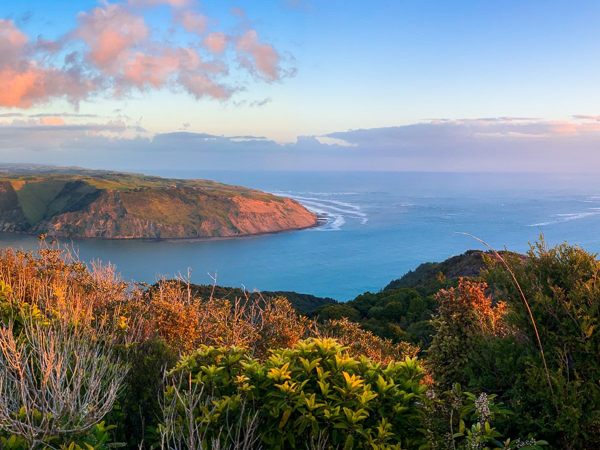 view from Mount Don McLean at sunset