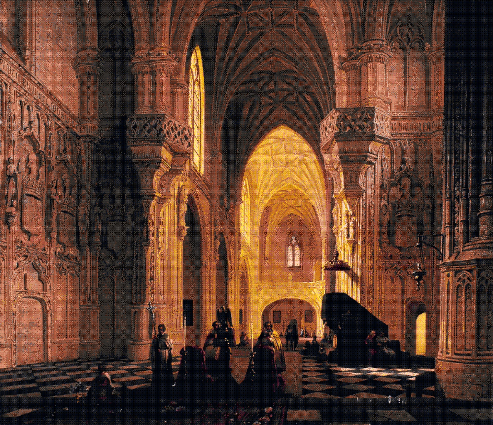Interior of Saint John’s Church in Toledo (1861)