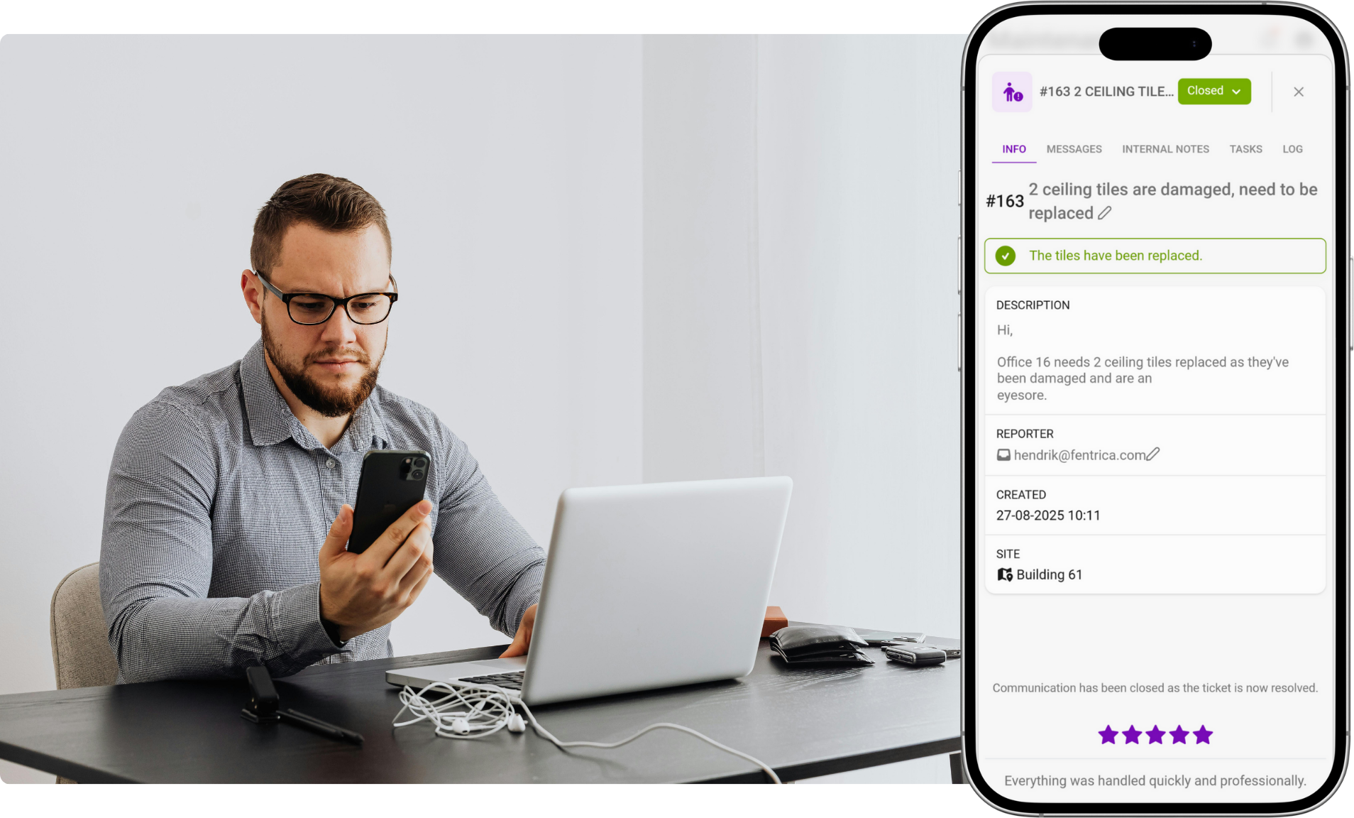 Instant tenant feedback