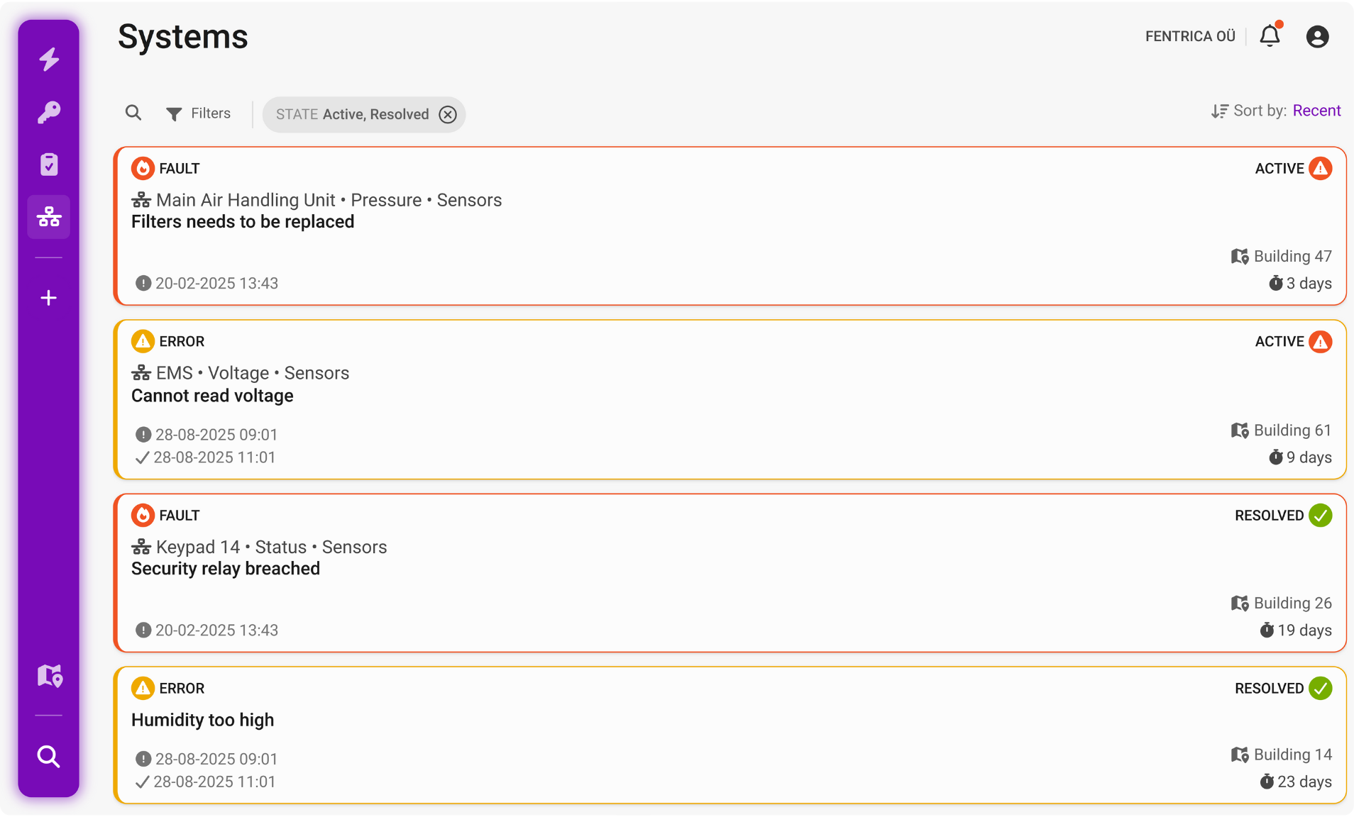Smart alarm aggregation, one inbox