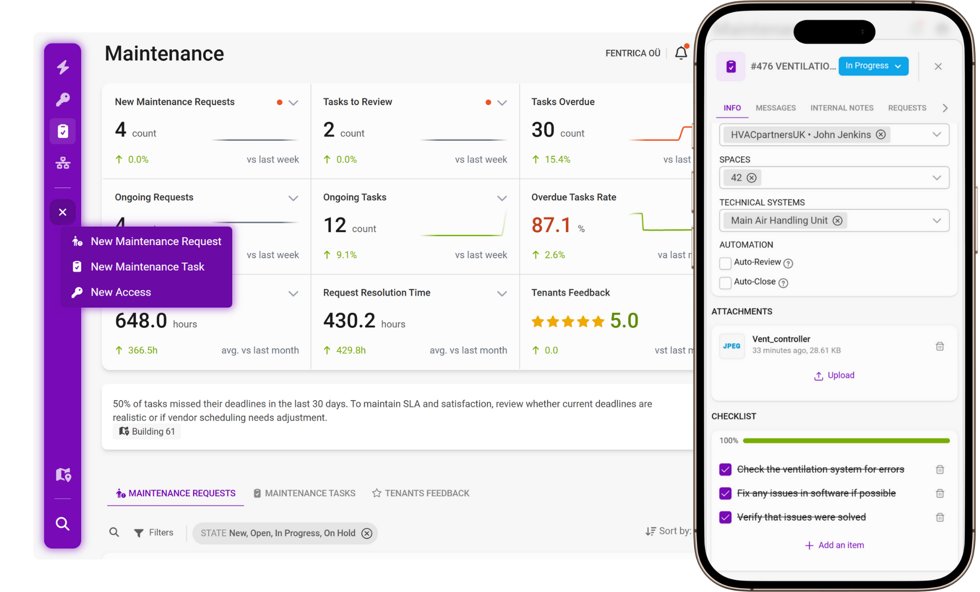 Create, assign & prioritise in one place