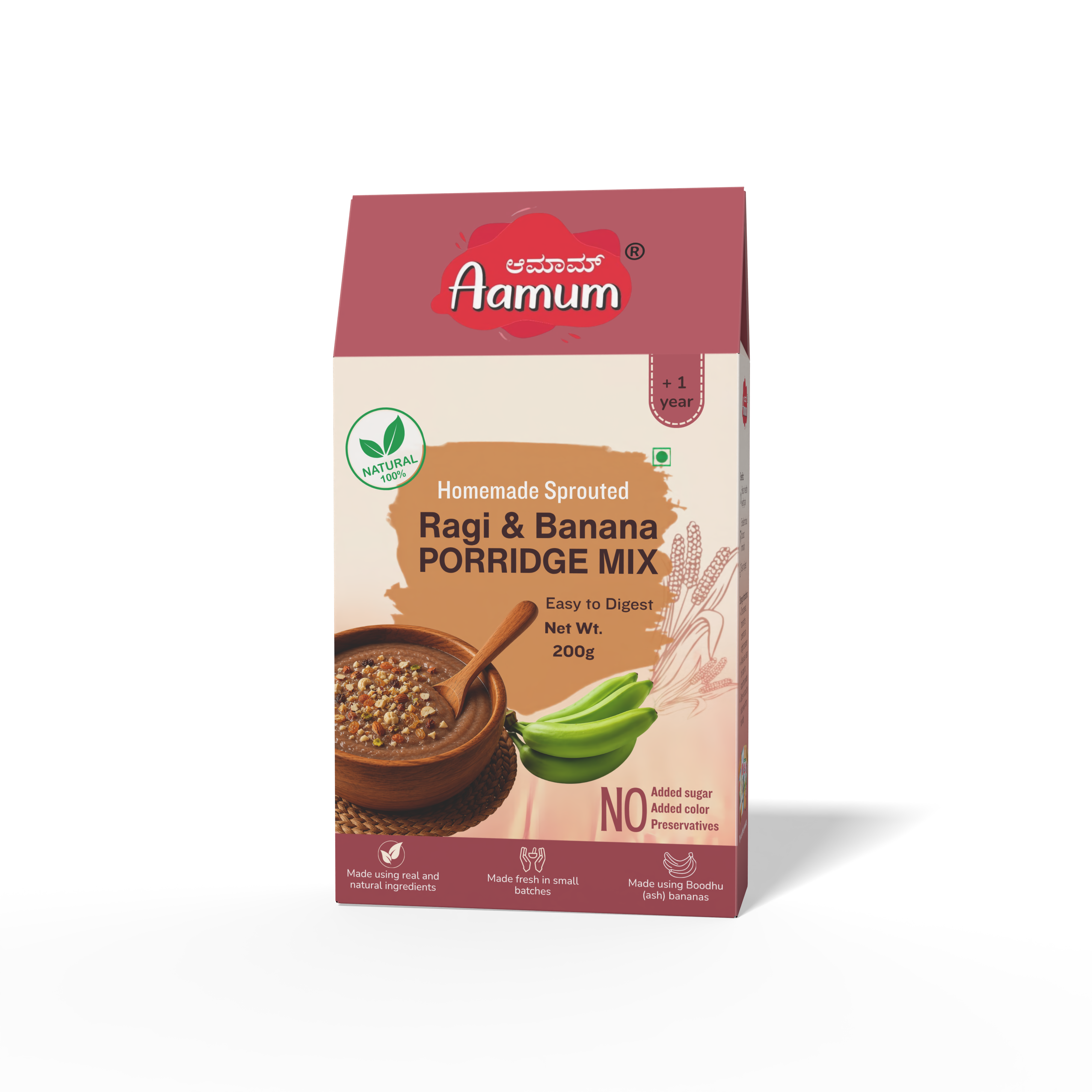 Ragi and Banana Porridge Mix