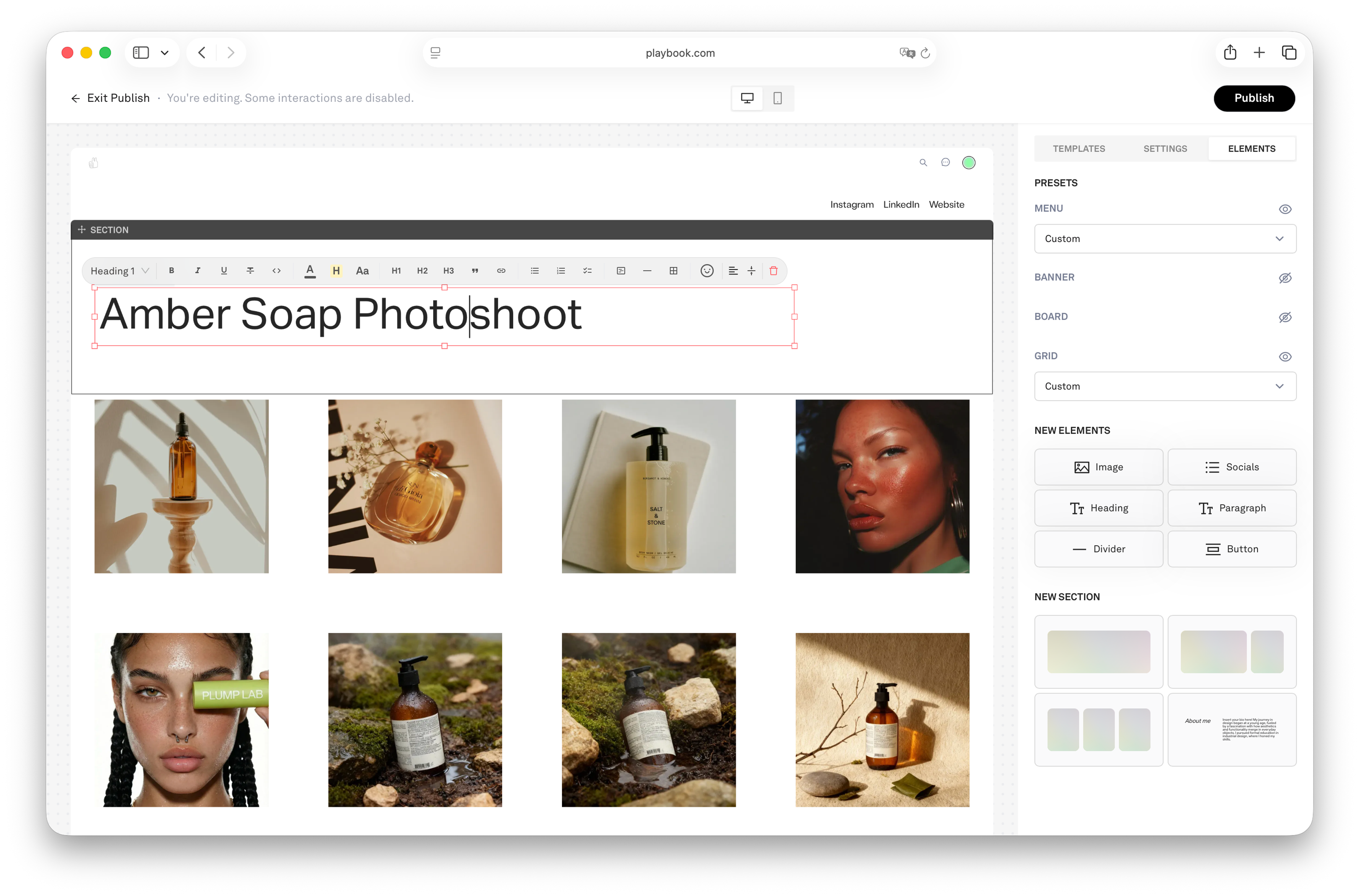 Publish editor 4
