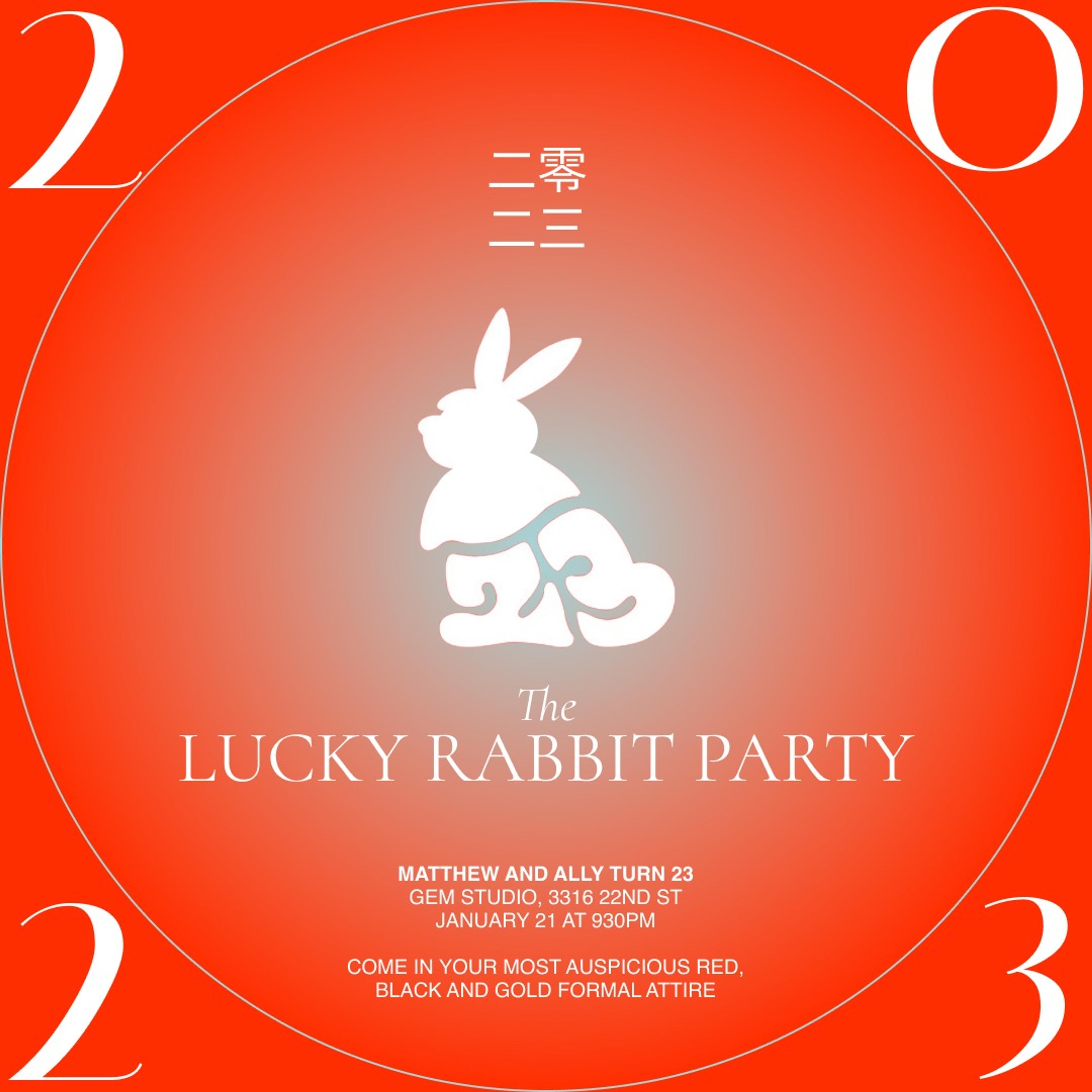 The lucky rabbit party