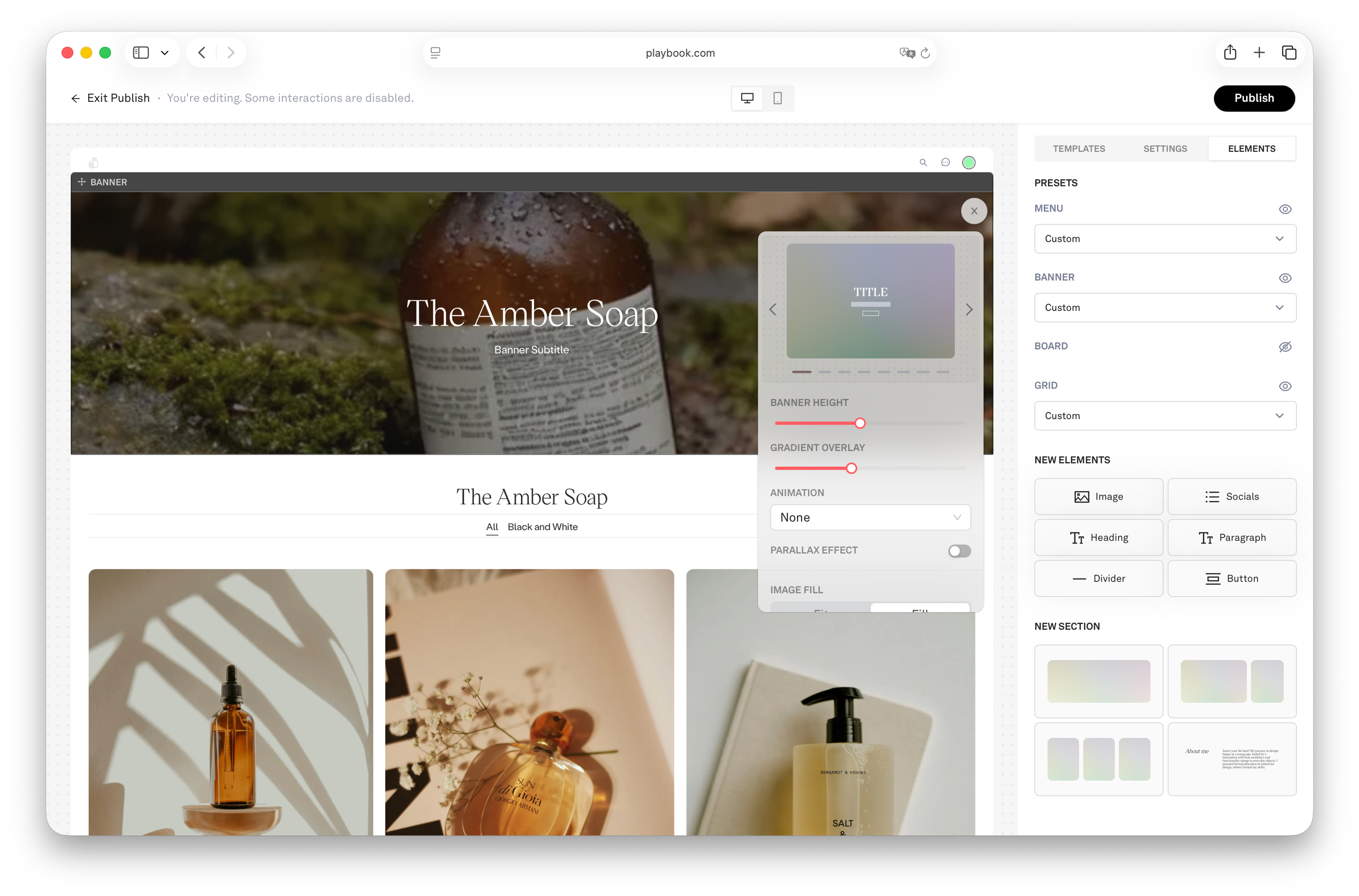 Publish editor 3