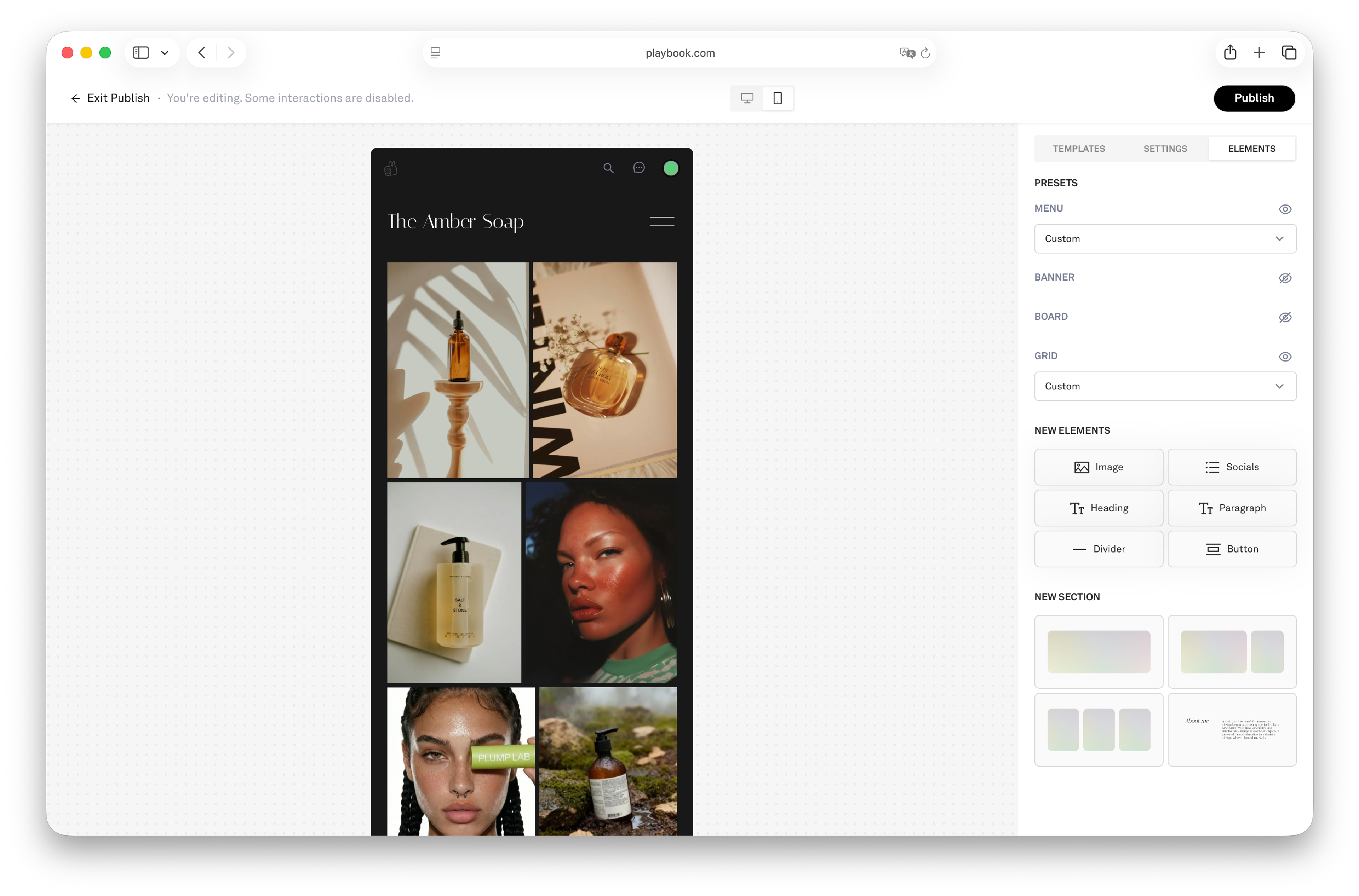 Publish editor 6
